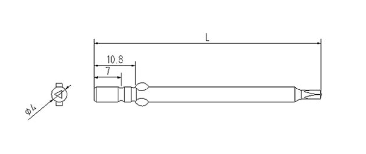 φ4三角起子頭