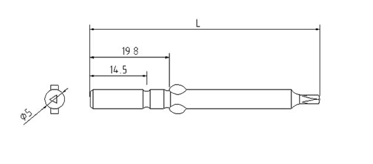 φ5三角起子頭