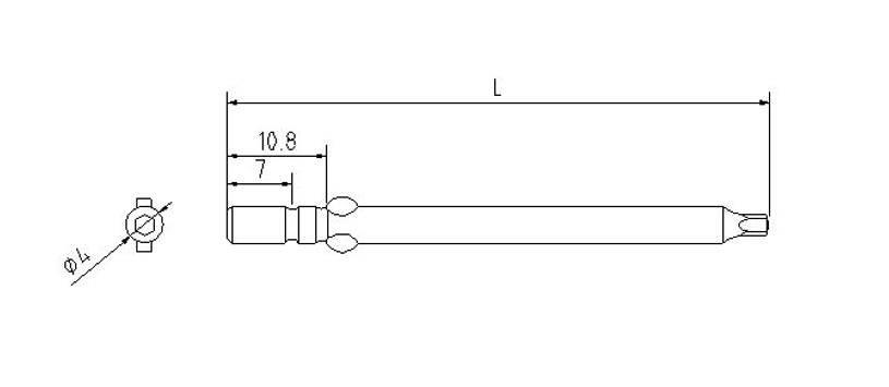 φ4六角起子頭
