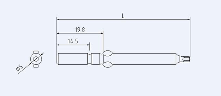 φ5六角起子頭