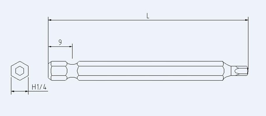 sh1/4六角起子頭